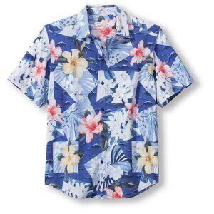 Tommy Bahama Mens Bahama Coast Coastal Collage Short Sleeve Shirt